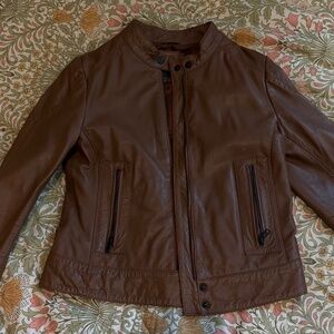 The Limited Brown Leather Jacket